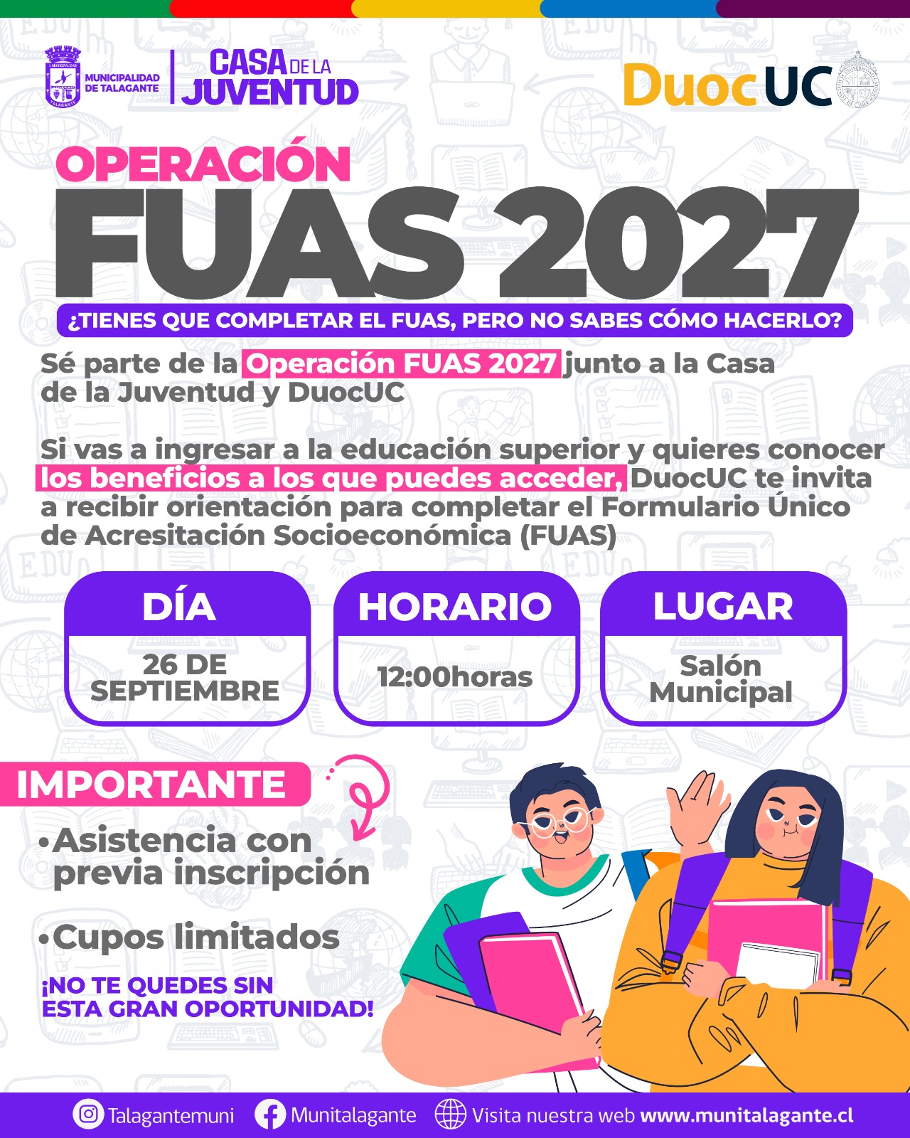 FUAS sin drama: aprende a completarlo con DUOC UC.