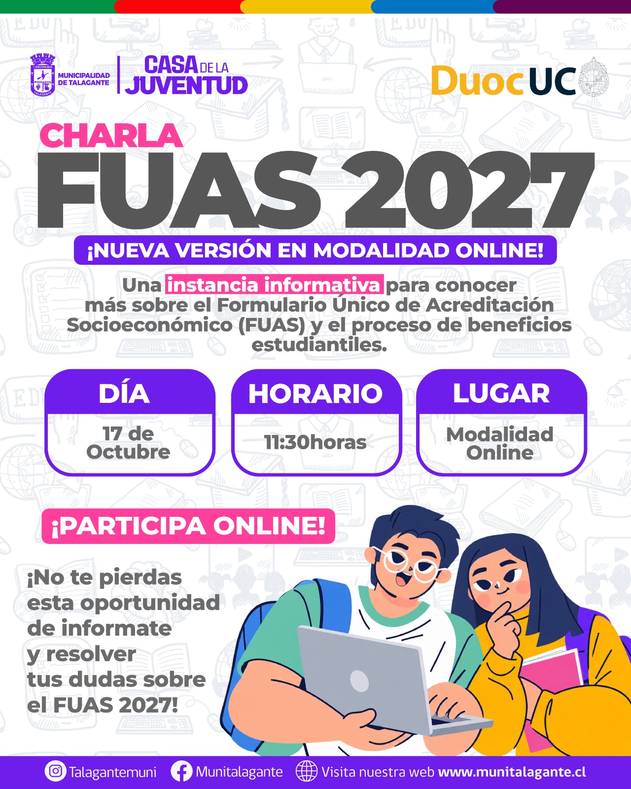 FUAS sin drama: aprende a completarlo con DUOC UC (ONLINE)